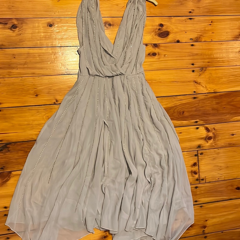 Dusty Lavender Beaded Dress